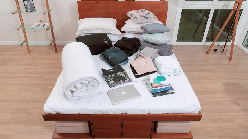 【Furniture】Bali Storage Platform Bed with Drawers