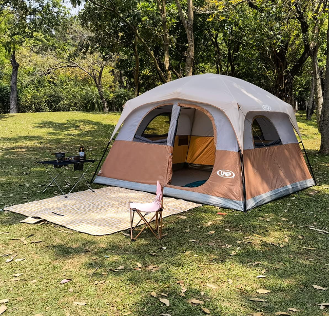 UNP Tents 6 Person Waterproof and Windproof Easy Setup, Double Layer Family Camping Tent