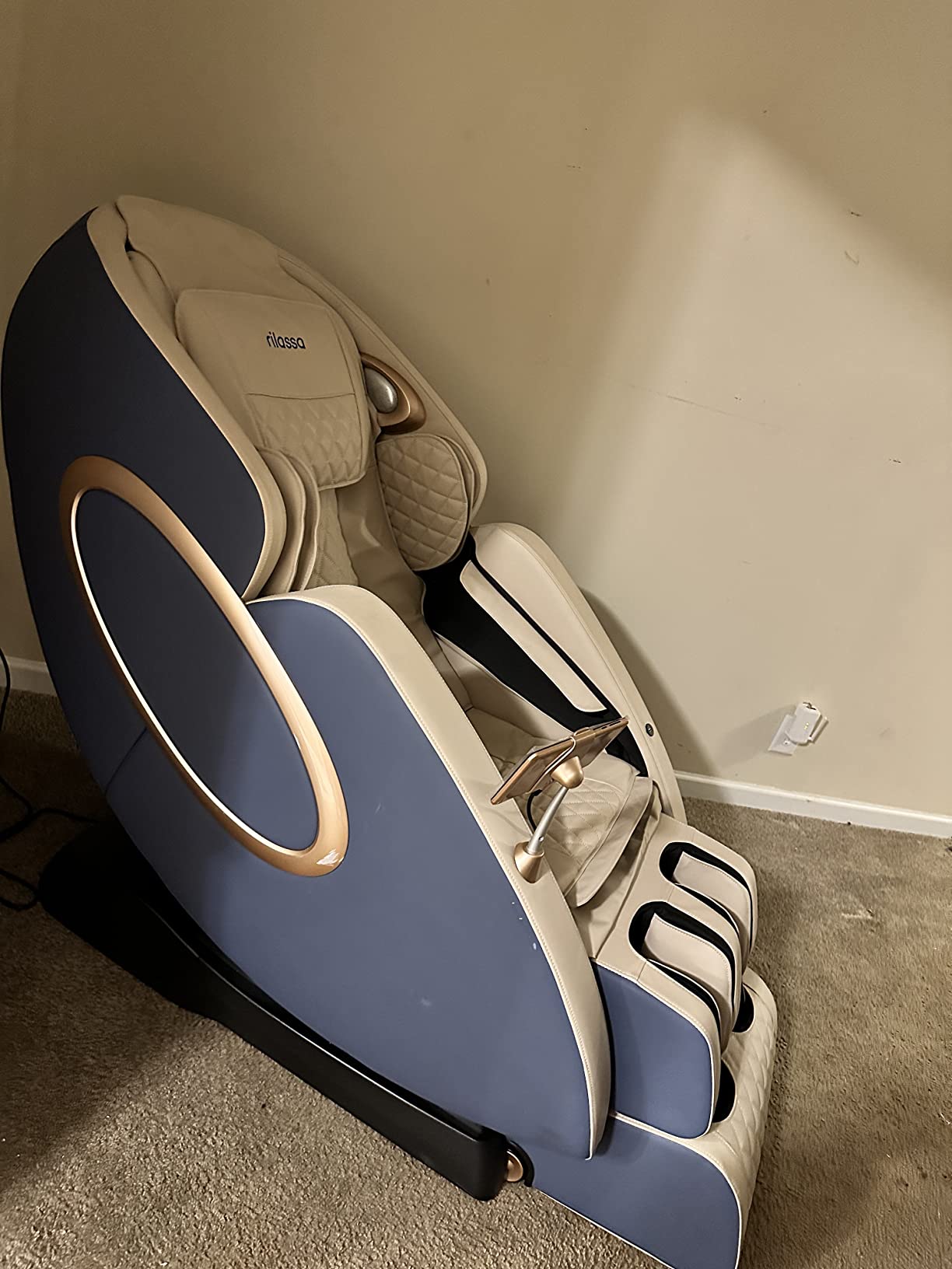 【Furniture】Massage Chair, APP Controlled 4D Massage Chairs, SL-Track Full Body Shiatsu Massage Chair Recliner
