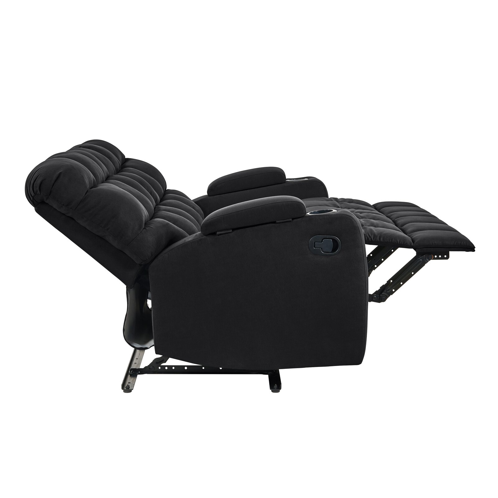 【Furniture】Grigor 57.5'' Wide Home Theater Loveseat with Cup Holder