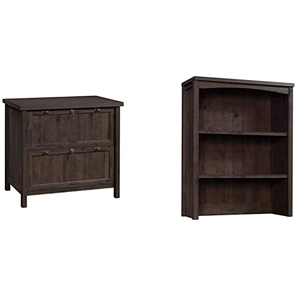 Sauder Costa Lateral File, Chalked Chestnut finish Chalked Chestnut Finish Lateral File