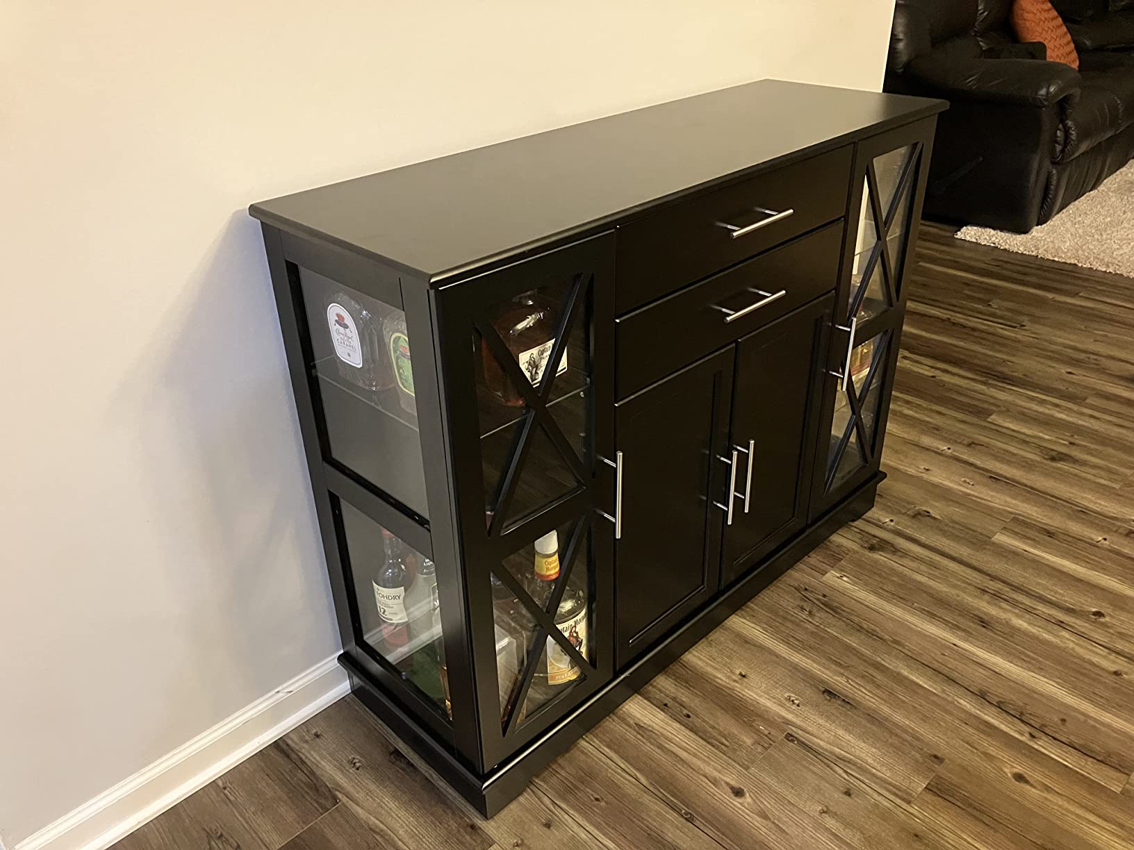【Furniture】Wood 47 Inch Sideboard Buffet Storage Cabinet Console Sofa Table, Kitchen Dining Room Home Decor