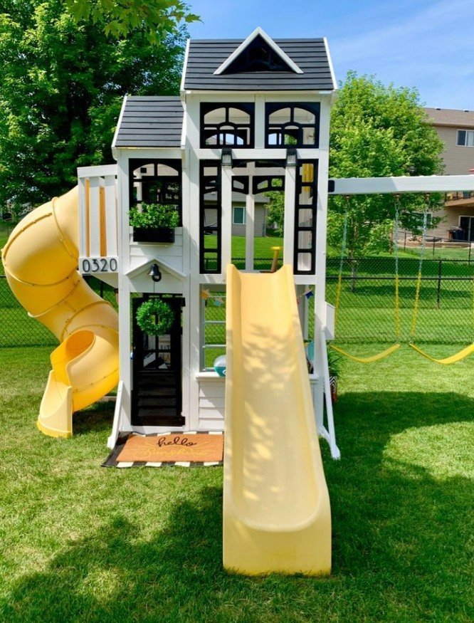 Children's slide on poles, complete set, free shipping