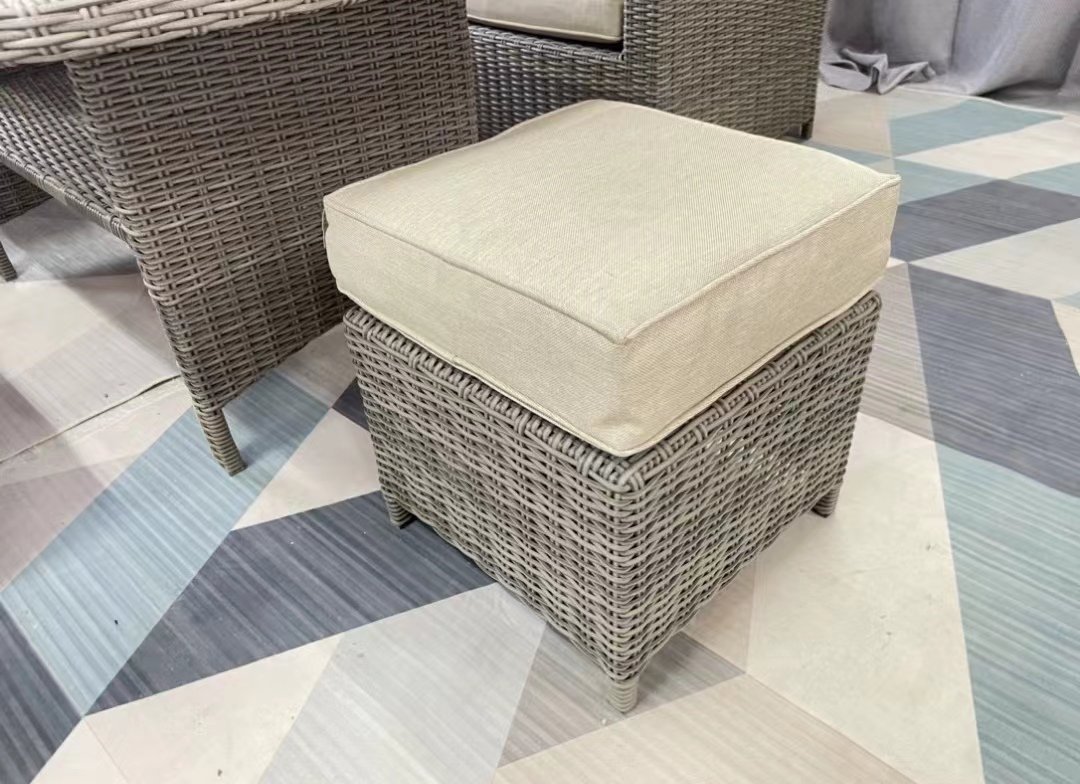 A corner sofa set consists of a corner plus a bench plus a corner stool with a long table