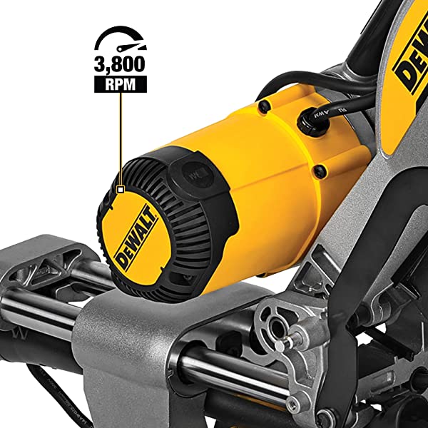 DEWALT 12-Inch Miter Saw, 15-Amp, Single Bevel, Compound (DWS715) 12