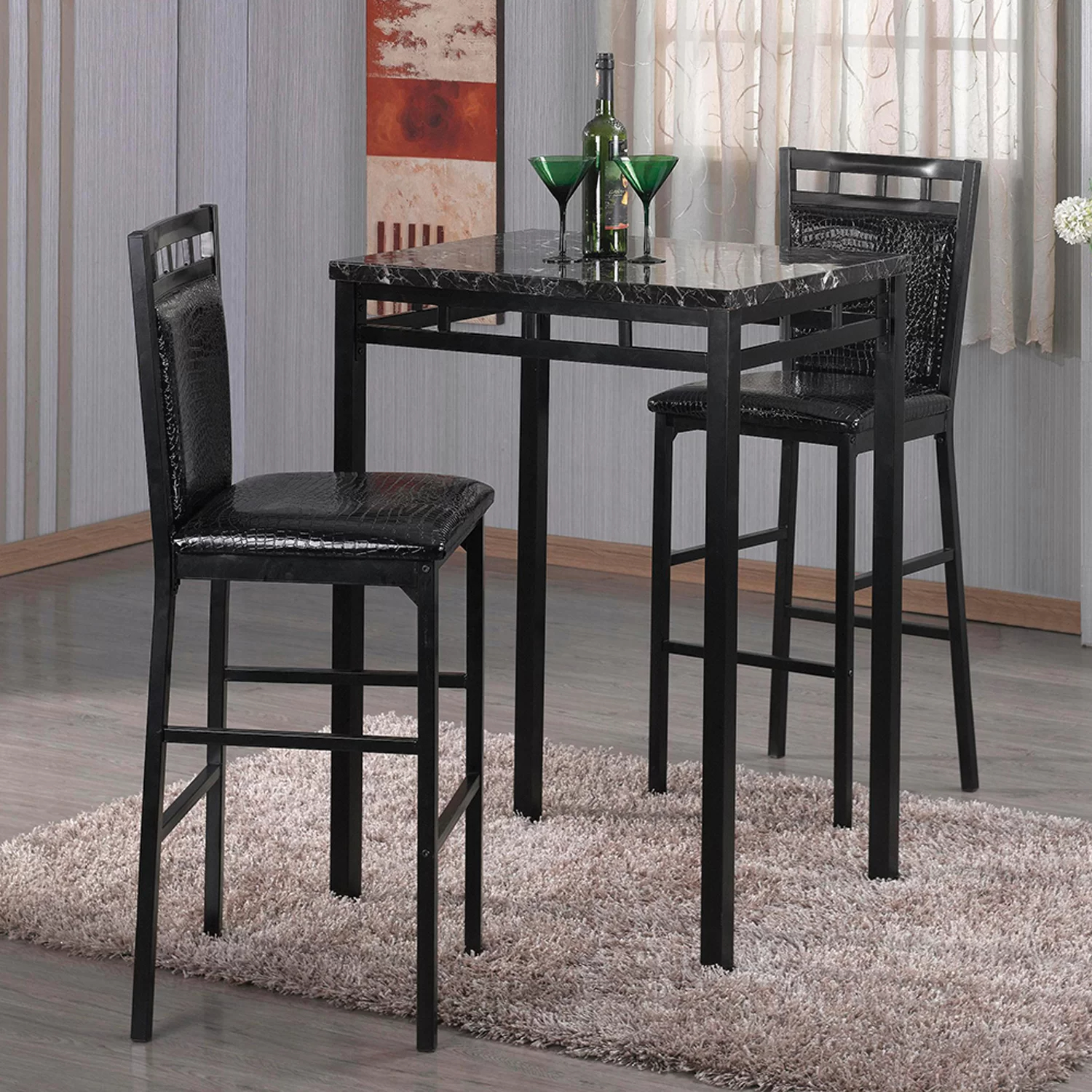 【Furniture】Kissner 2 - Person Bar Height Dining Set