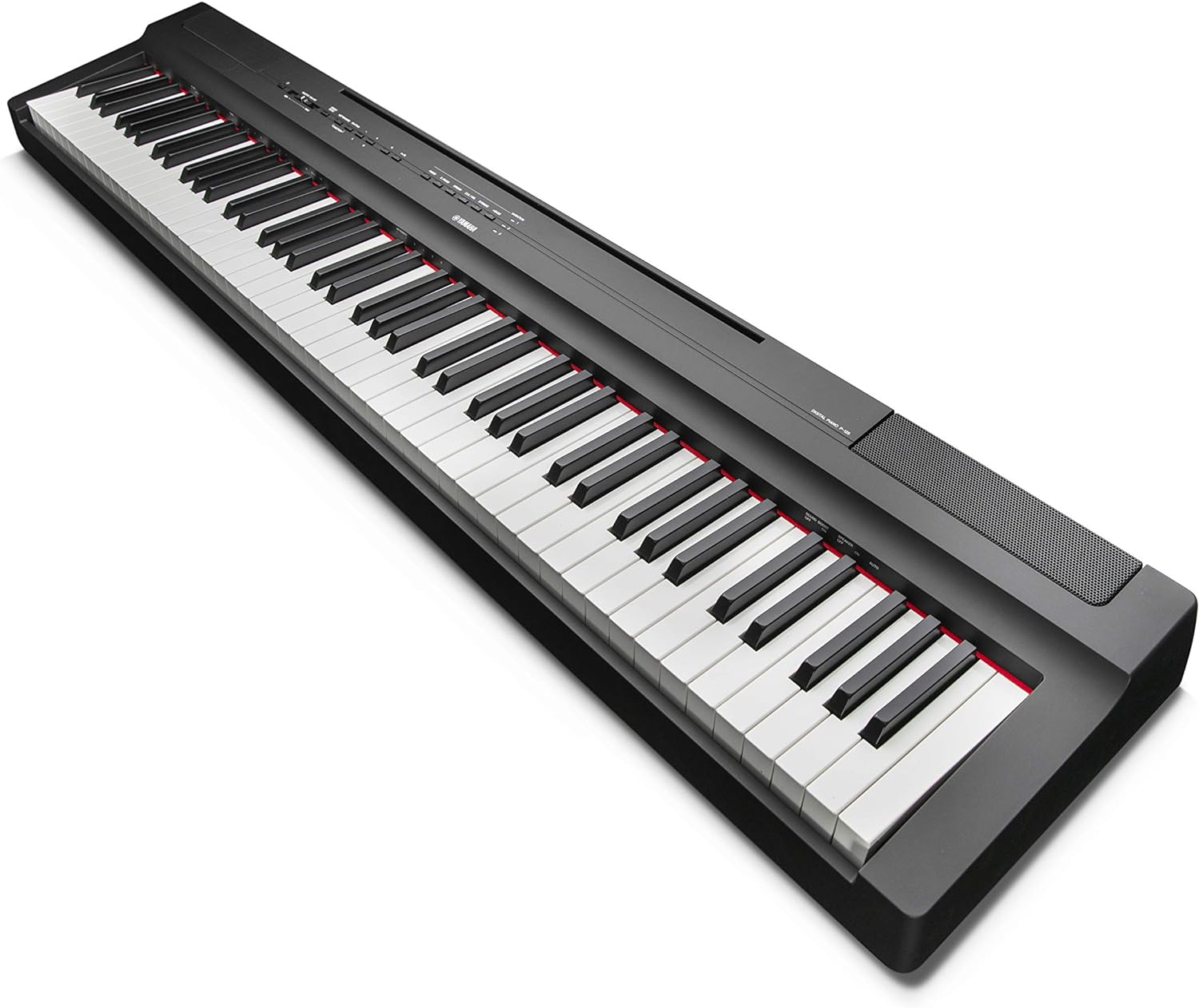 P125 88-Key Weighted Action Digital Piano with Power Supply and Sustain Pedal