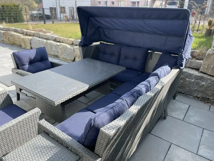 XXL Lounge Set WHD 207x162x256 Seating Group Garden Lounge Set