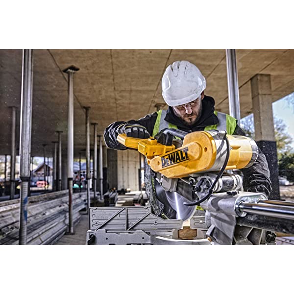 DEWALT 12-Inch Miter Saw, 15-Amp, Single Bevel, Compound (DWS715) 12