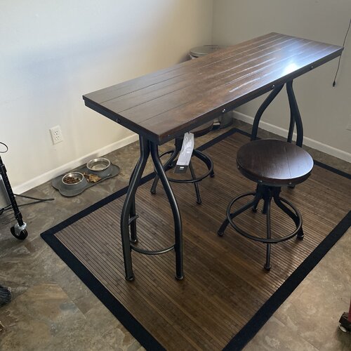 【Furniture】Keaka 2 - Person Counter Height Dining Set