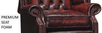 Chesterfield Genuine Antique Leather Queen Anne Chair (3 Colour Options) (Green)