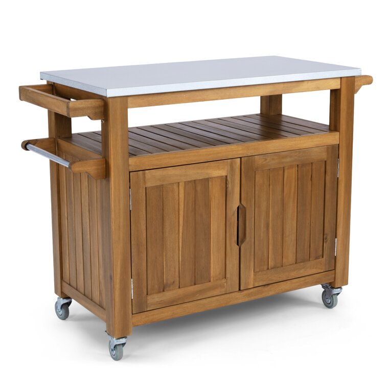 Anjenette Solid Wood Bar Cart