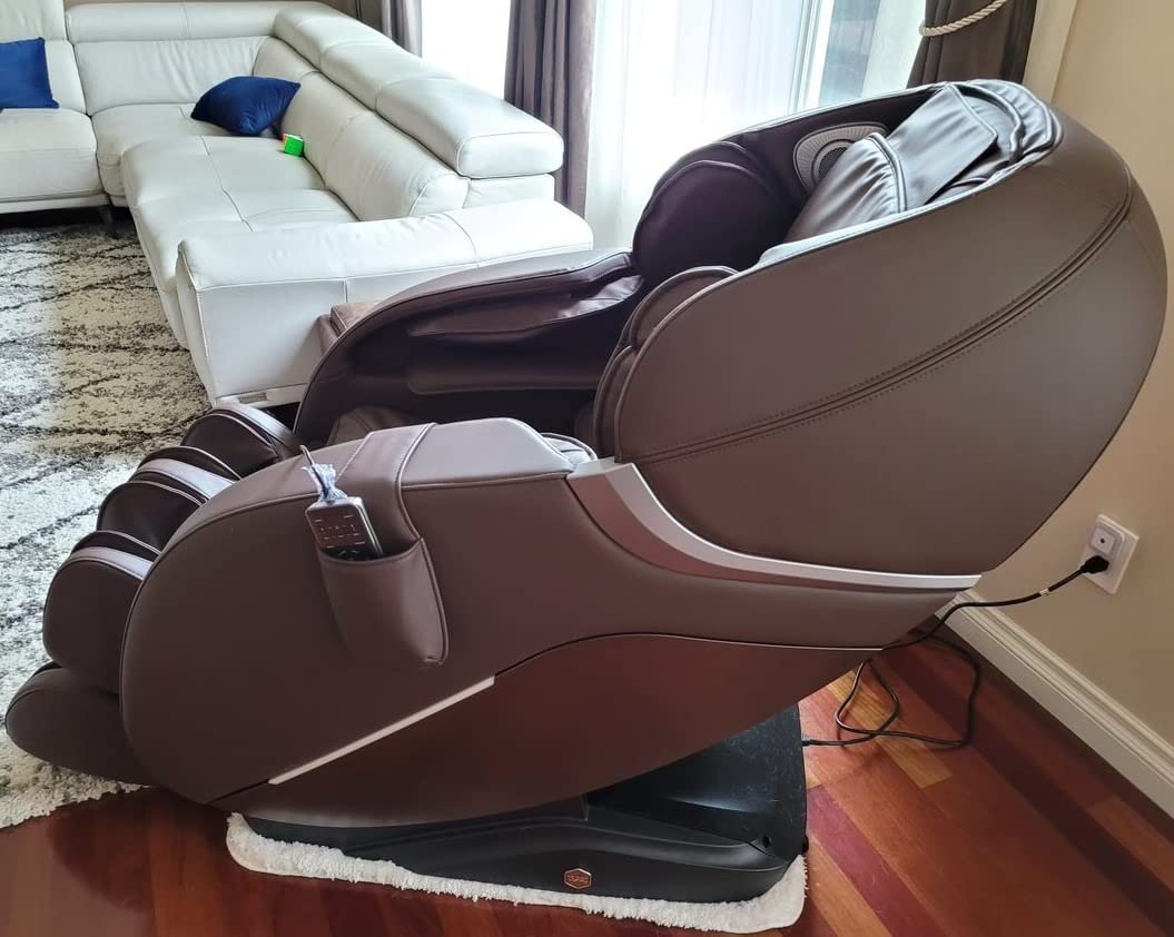 【Furniture】2023 Massage Chair, Full Body Zero Gravity Recliner with Yoga Stretching, Intelligent Voice Control