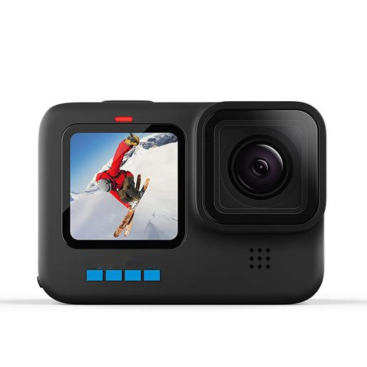 GoPro HERO10 Black-Waterproof sports camera with front LCD and touch screen rear screen, 5.3K60 ultra-high-definition video, 23MP photos, 1080p real-time streaming
