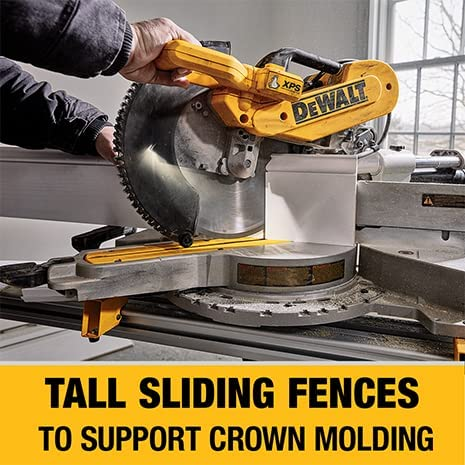 DEWALT Miter Saw, 12 Inch, 15 Amp, 3,800 RPM, Double Bevel Capacity, With Sliding Compound, Corded (DWS780)