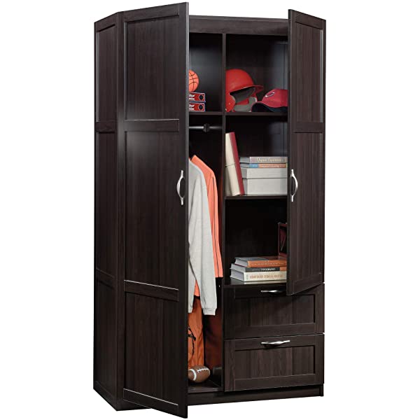 Sauder Large Storage Cabinet, Cinnamon Cherry Finish Cinnamon Cherry Cabinet