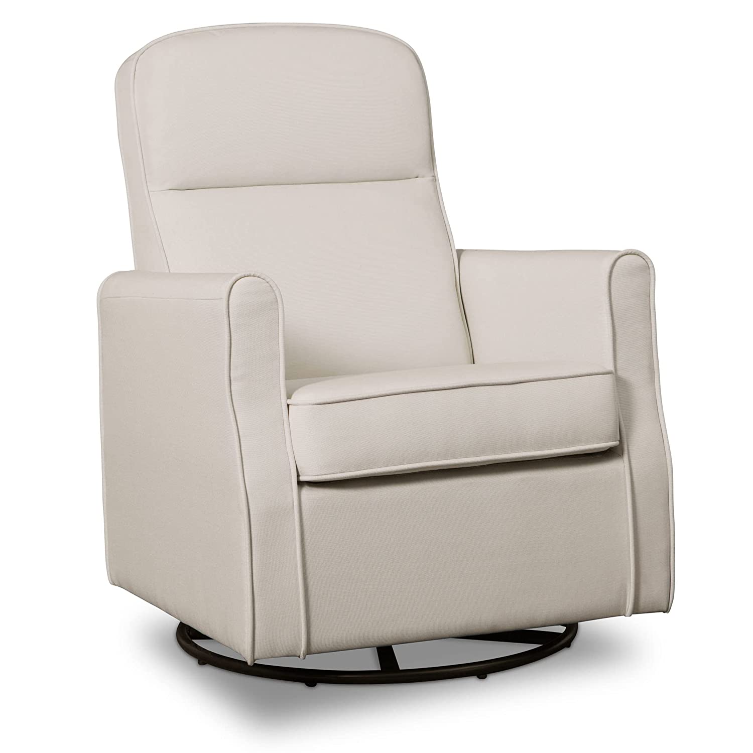 Delta Children Blair Slim Nursery Glider Swivel Rocker Chair, Taupe , 26.5x31.5x 36 Inch (Pack of 1)