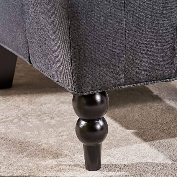 Christopher Knight Home Toddman High-Back Fabric Club Chair, Dark Charcoal
