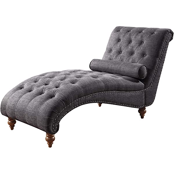 Rosevera Teofila Tufted Chaise Lounge Chair, Standard, Cream