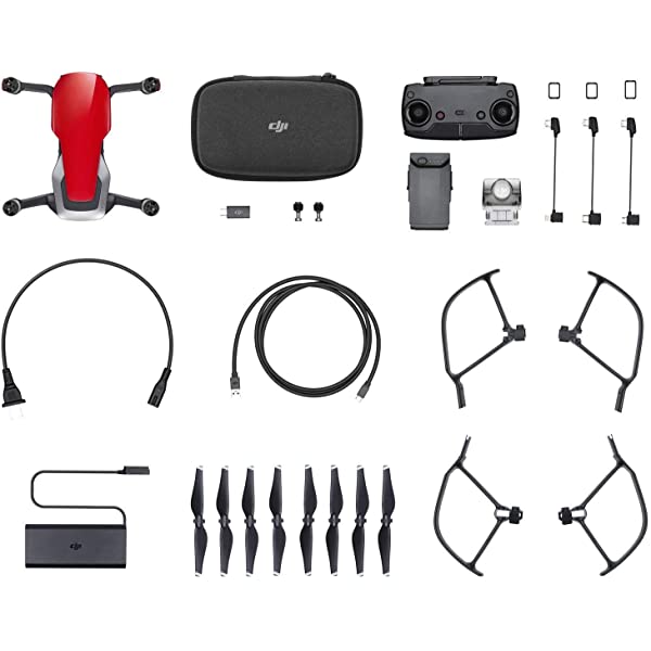 DJI Mavic Air Quadcopter with Remote Controller - Onyx Black Black Base