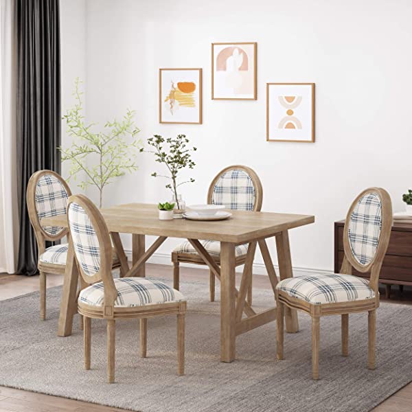 Christopher Knight Home Phinnaeus Beige Fabric Dining Chair (Set of 2), 2-Pcs Set Beige 2-Pcs Set