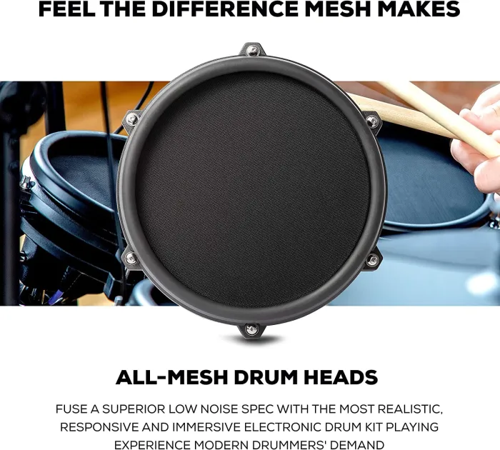 Alesis Drums Nitro Mesh Kit Bundle – Complete Electric Drum Set