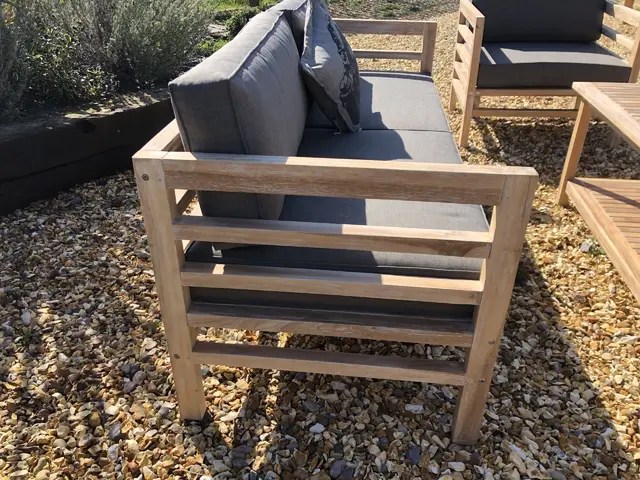 Teak Garden Sofa Combination with Coffee Table