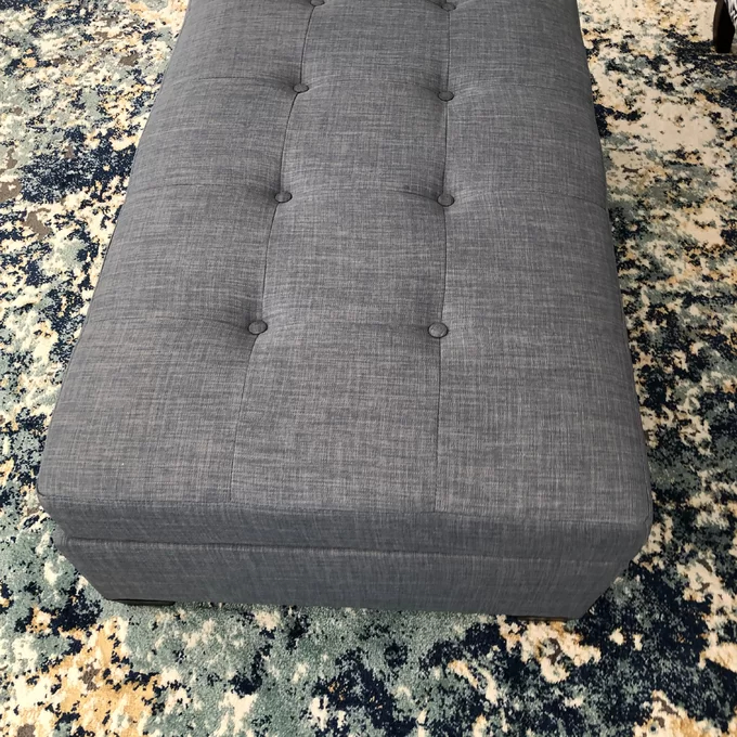 【Furniture】Lacour Upholstered Storage Ottoman