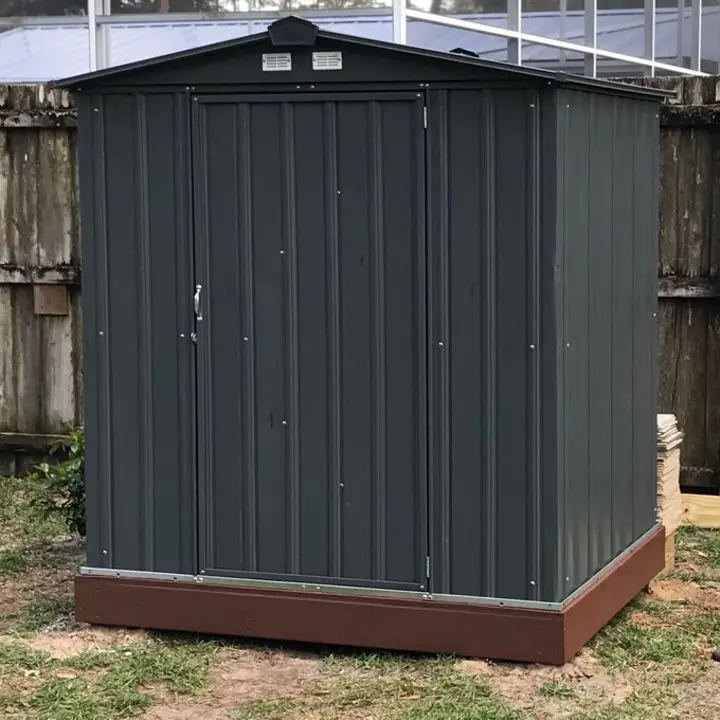 【Storage Shed】6 ft. W x 5 ft. D Metal Storage Shed