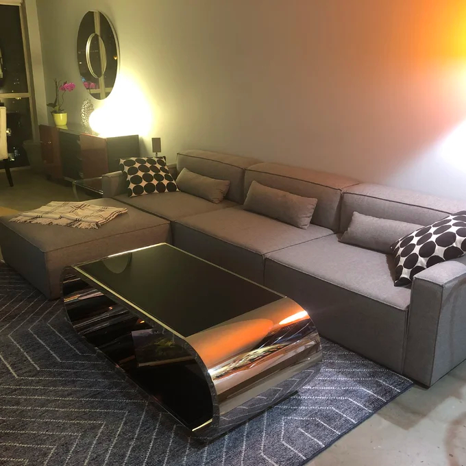 【Furniture】Jasonville Floor Shelf Coffee Table with Storage