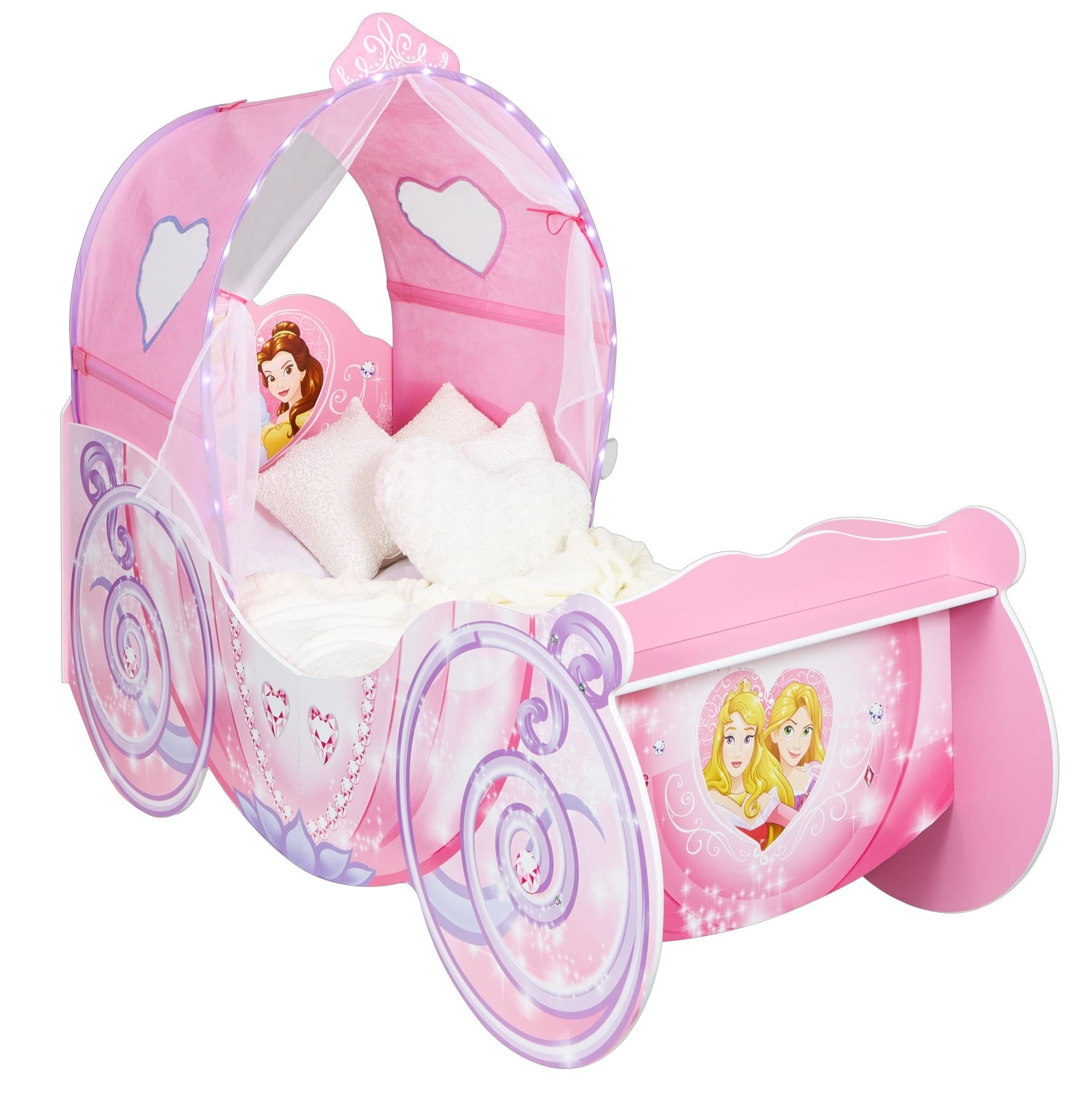 【Furniture】Princess Carriage Kids Toddler Bed by HelloHome, Pink, 160x87.5x136 cm