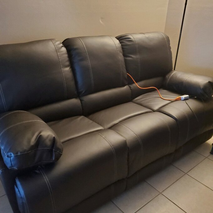 【Furniture】Edgar 81'' Vegan Leather Sofa