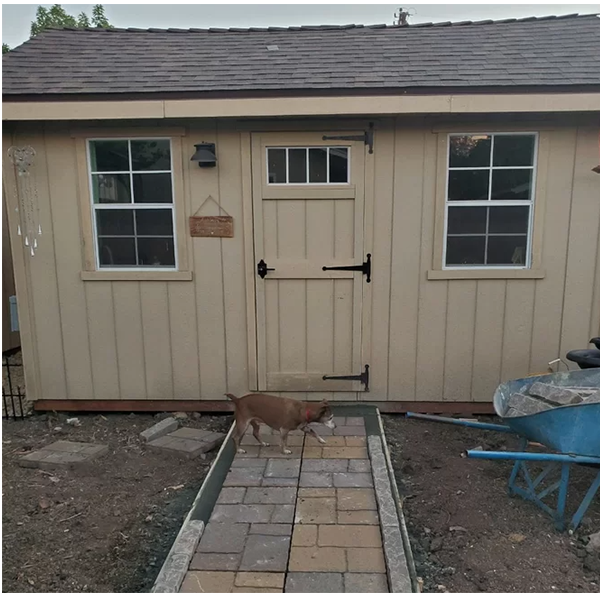 【Storage shed】10 ft. W x 14 ft. D Storage Shed