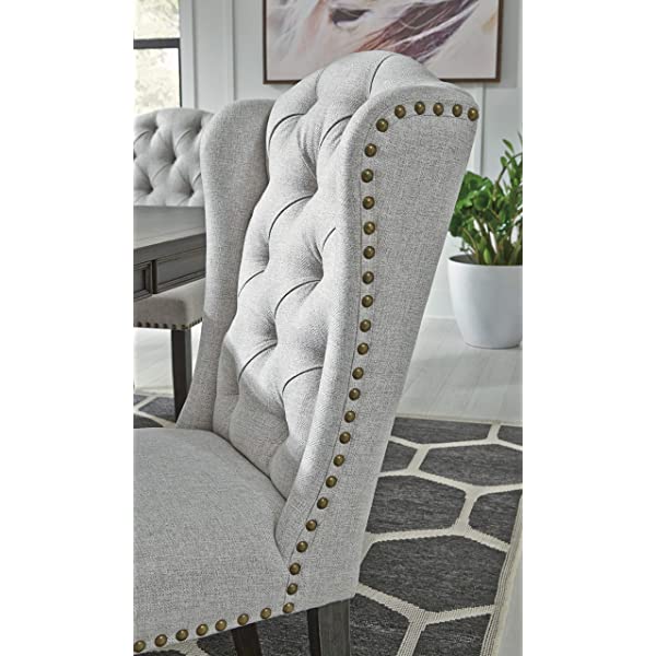 Signature Design by Ashley Jeanette Dining Room Chair, Linen