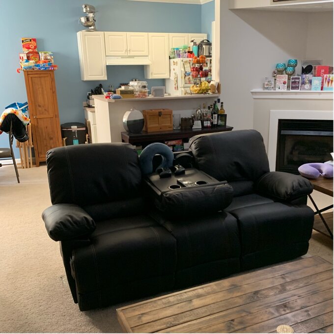 【Furniture】Edgar 81'' Vegan Leather Sofa