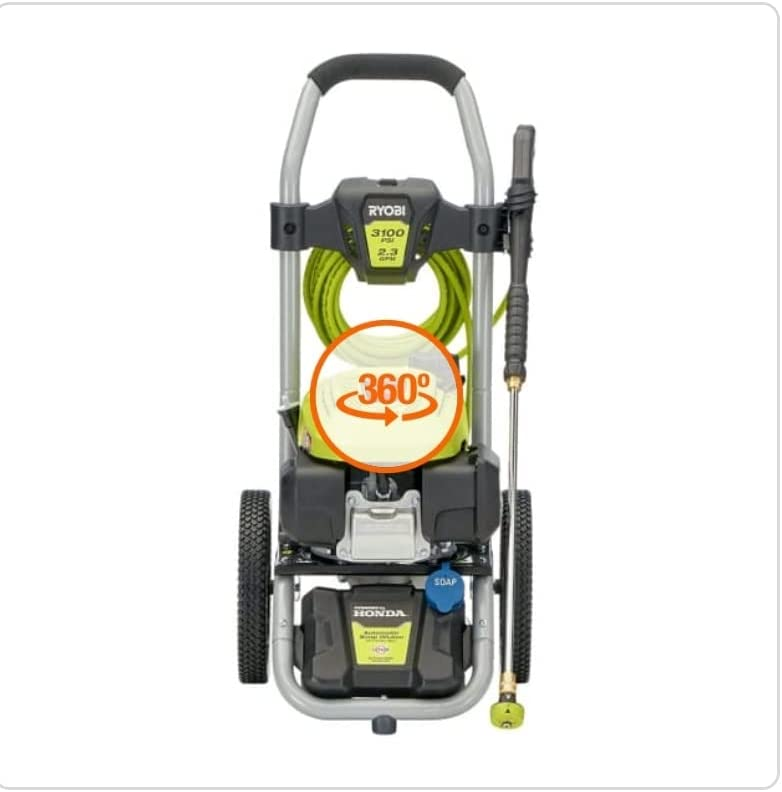 3100 PSI 2.3 GPM Cold Water Gas Pressure Washer with Honda GCV167 Engine