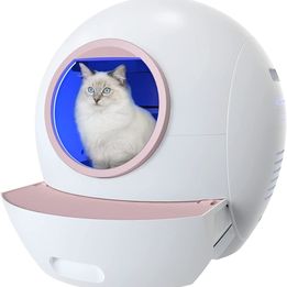Self-Cleaning Cat Litter Box Extra Large Automatic Cat Litter Box with APP Control & Safe Alert
