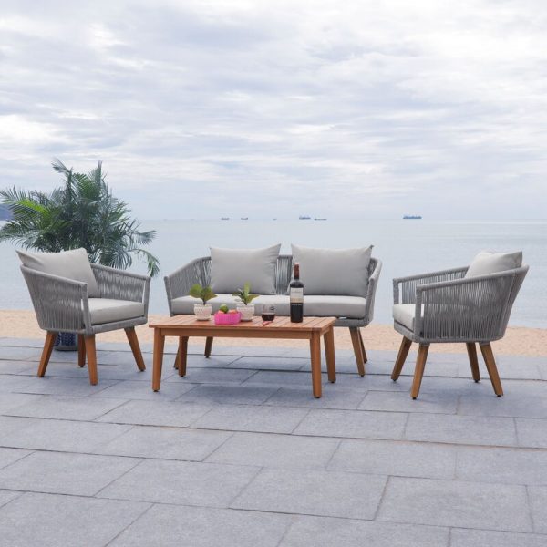 Rattan 4-Seat Group with Cushion