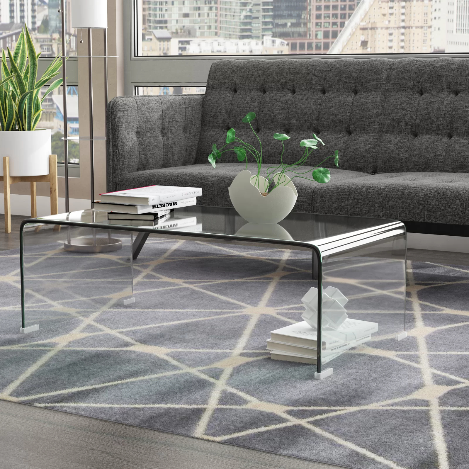 【Furniture】Aizzaddin Sled Coffee Table