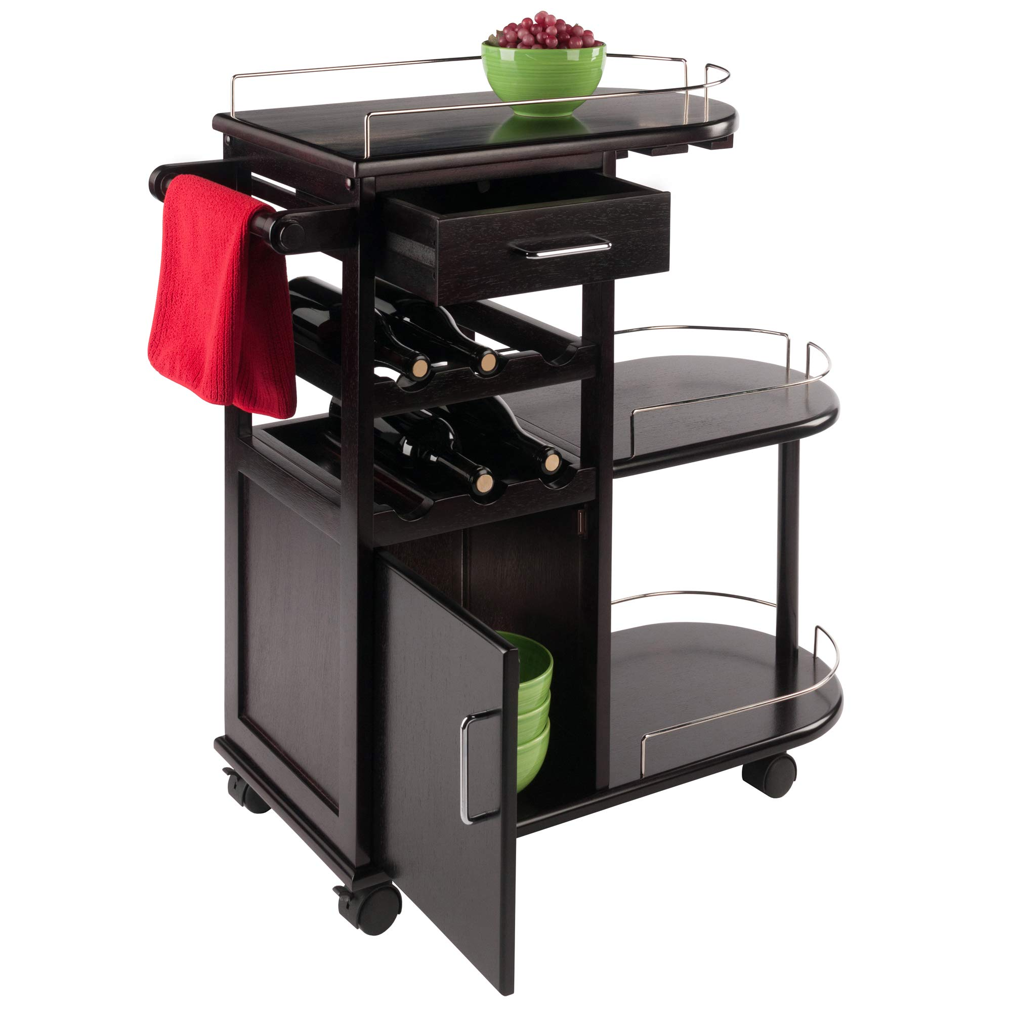 【Furniture】Winsome Trading, Inc. Jimmy Cart, Espreso