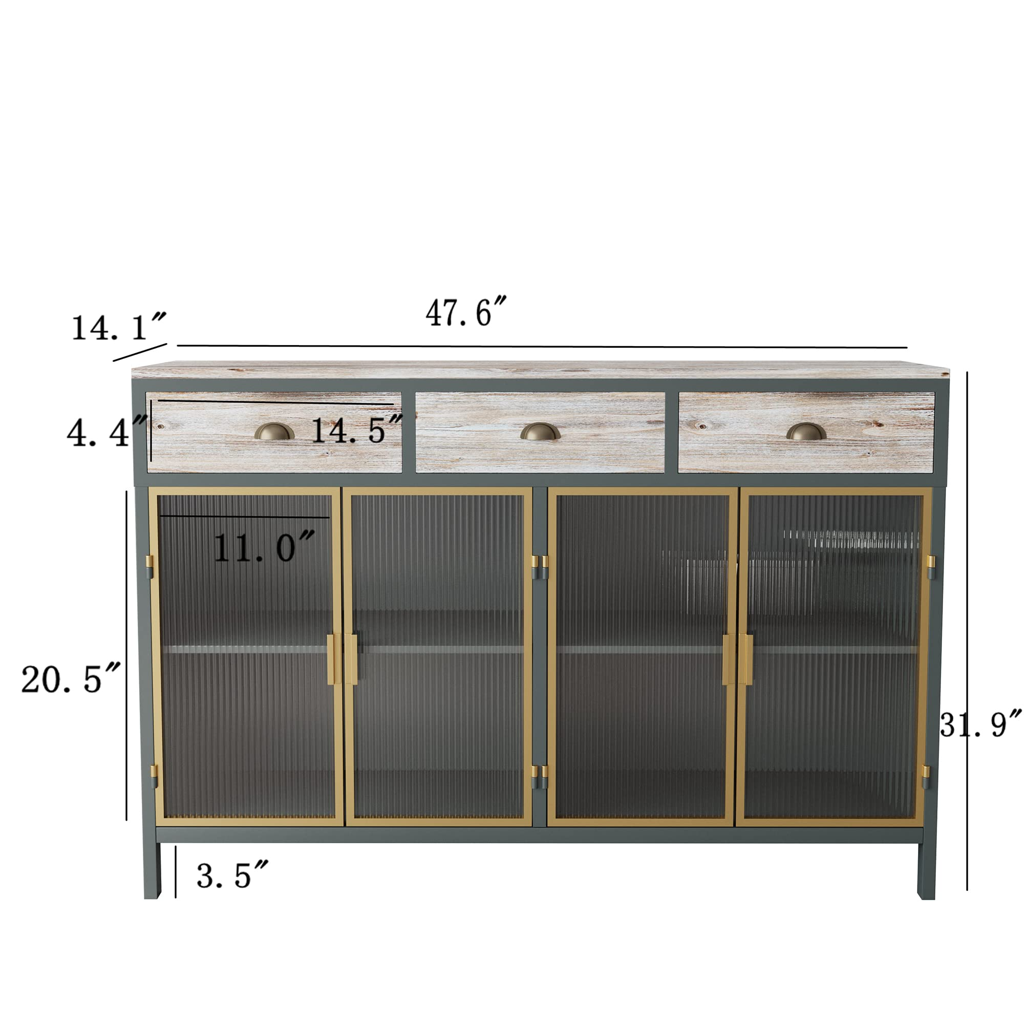 【Furniture】Sideboard, Kitchen Sideboard, Storage Cabinet, Buffet Cabinet, Table Buffet Sideboard