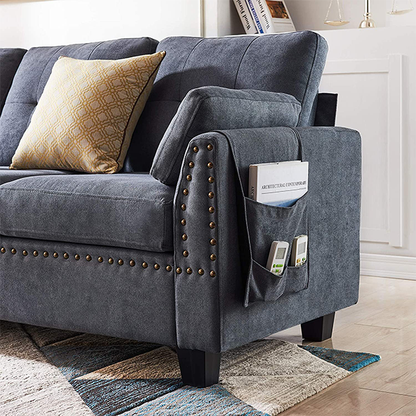 HONBAY Reversible Sectional Sofa Couch L-Shape Sofa