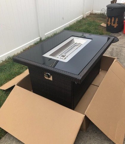 Outland Living Series 403-Espresso Brown Fire Table, Espresso Brown50,000 BTU