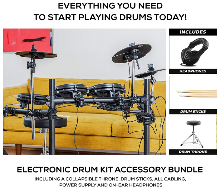 Drums Nitro Mesh Kit Bundle – Complete Electric Drum Set.