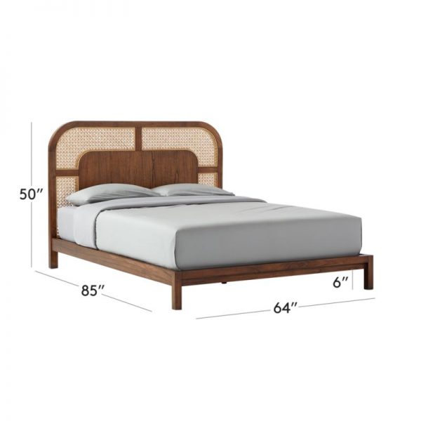 NADI CANE QUEEN BED (MATTRESS SOLD SEPARATELY)