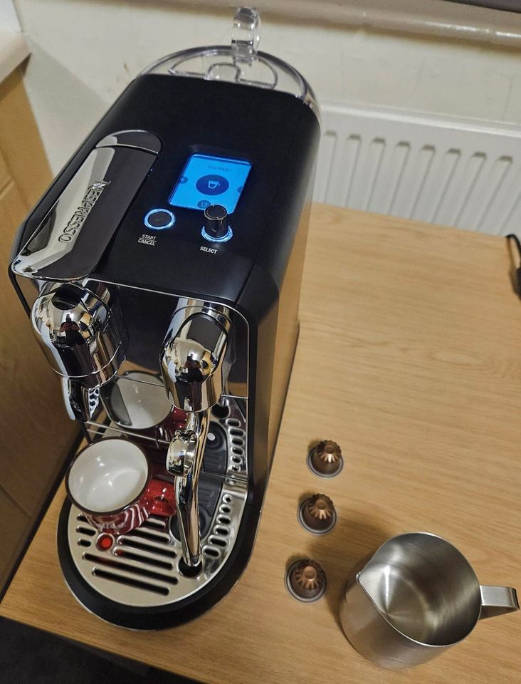 Nespresso Creatista Plus Coffee Machine by Sage, Black Truffle