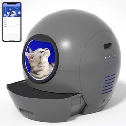 Self-Cleaning Cat Litter Box Extra Large Automatic Cat Litter Box with APP Control & Safe Alert