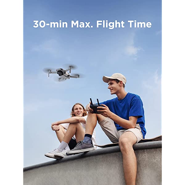 DJI Mini SE - Camera Drone with 3-Axis Gimbal, 2.7K Camera, GPS, 30-min Flight Time, Reduced Weight, Less Than 0.55lbs / 249 gram Mini Drone, Improved Scale 5 Wind Resistance, Gray