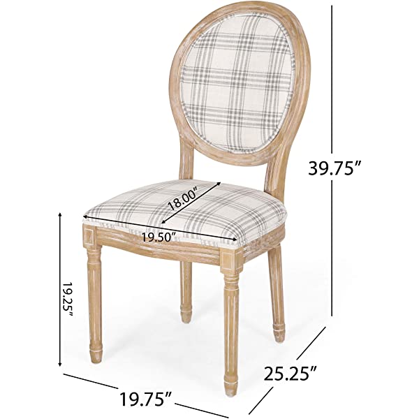 Christopher Knight Home Phinnaeus Beige Fabric Dining Chair (Set of 2), 2-Pcs Set Beige 2-Pcs Set