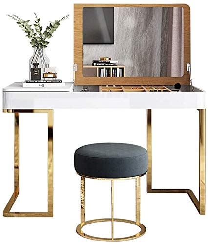 【Furniture】Vanity Table Set Creative Nordic Light Luxury Environmental Dressing Table Modern Simple Dresser